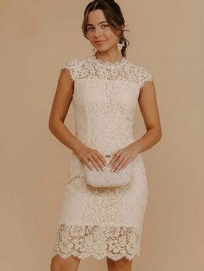 ​NWT Merokeety Lace Sheath Cocktail Dress  - Size Large L